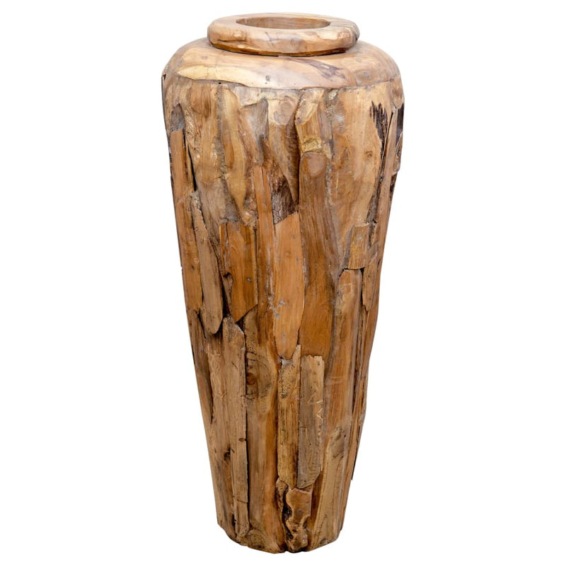 Afbeelding laden in galerijviewer, VidaXL Decoratievaas 40x80 cm massief teakhout
