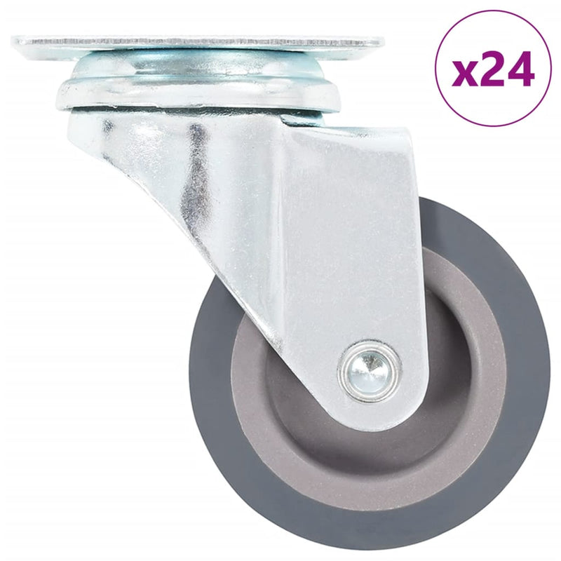 Afbeelding laden in galerijviewer, Vidaxl 24 st zwenkwielen 50 mm