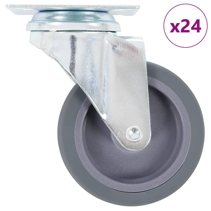 Afbeelding laden in galerijviewer, Vidaxl 24 st zwenkwielen 75 mm