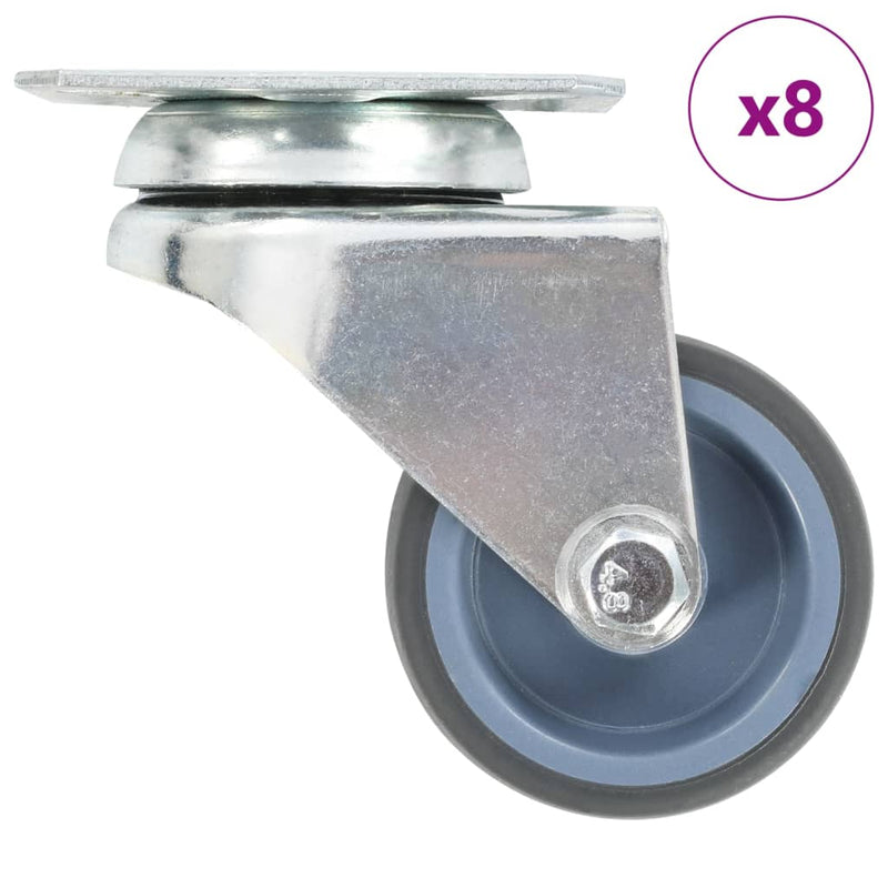 Afbeelding laden in galerijviewer, Vidaxl 8 st zwenkwielen dubbel 50 mm