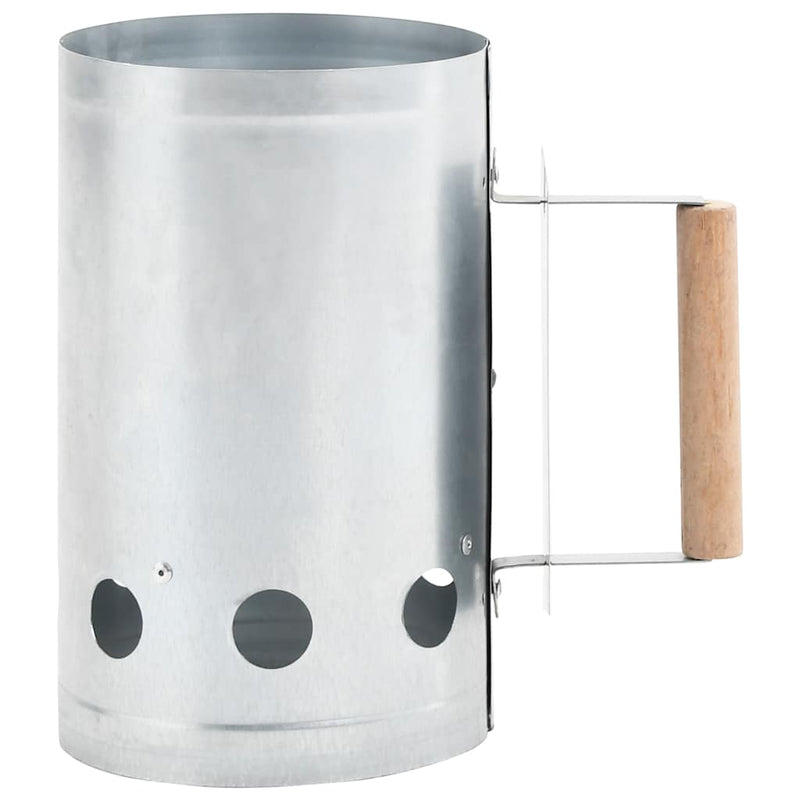 Afbeelding laden in galerijviewer, Vidaxl houtskoolstarter gegalvaniseerd staal