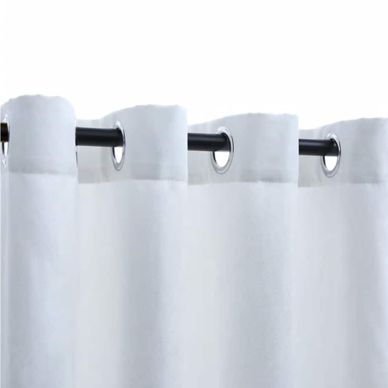 Load image into Gallery viewer, Vidaxl gordijnen verduisterend met ringen 2 st 140x245 cm gebroken wit