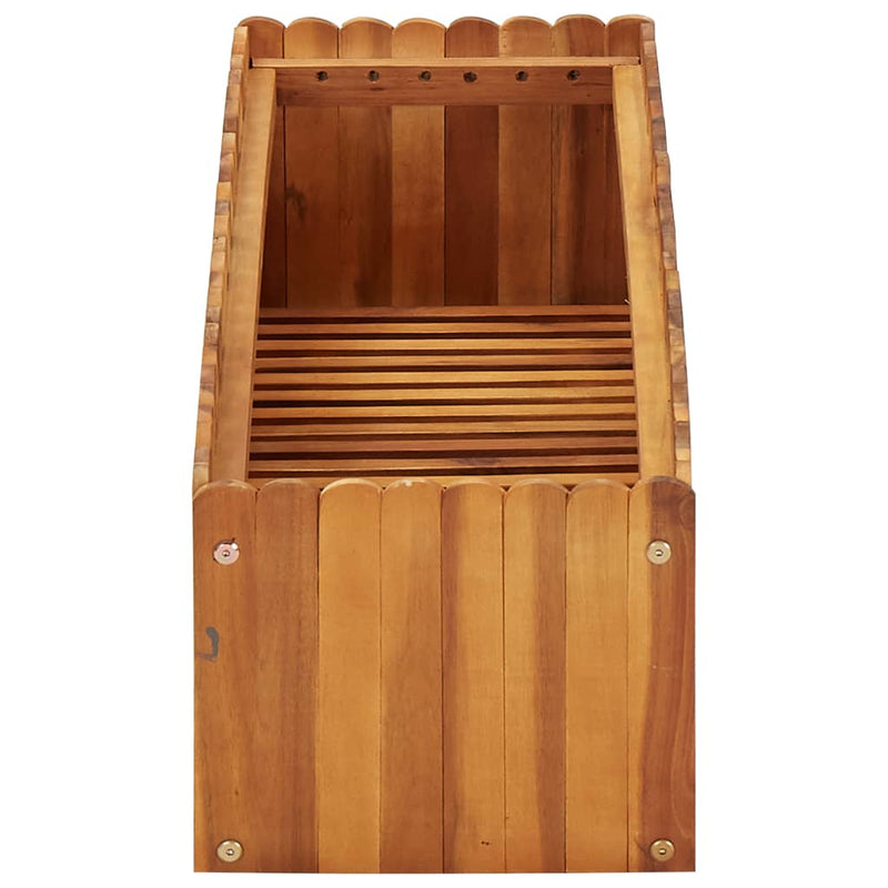 Load image into Gallery viewer, Vidaxl plantenbak verhoogd 100x30x25 cm massief acaciahout