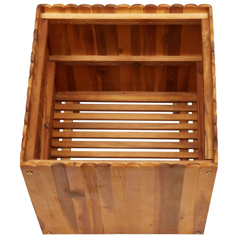 Afbeelding laden in galerijviewer, Vidaxl plantenbak verhoogd 50x50x50 cm massief acaciahout