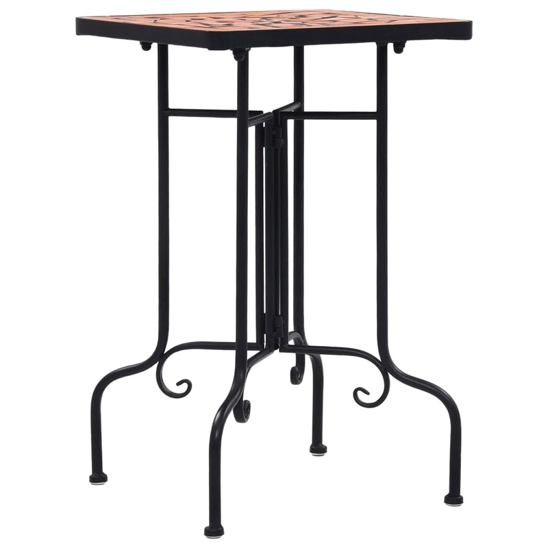 Load image into Gallery viewer, Vidaxl bijzettafel mozaïek keramiek terracottakleurig