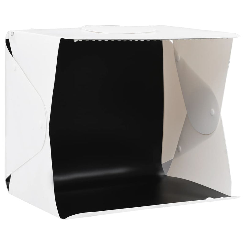 Afbeelding laden in galerijviewer, Vidaxl foto-opnamebox met led inklapbaar 40x34x37 cm kunststof wit