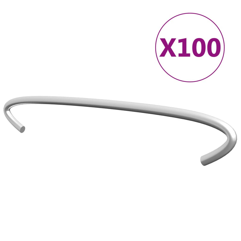Load image into Gallery viewer, Vidaxl gabionhaken 100 st 15 cm gegalvaniseerd staal