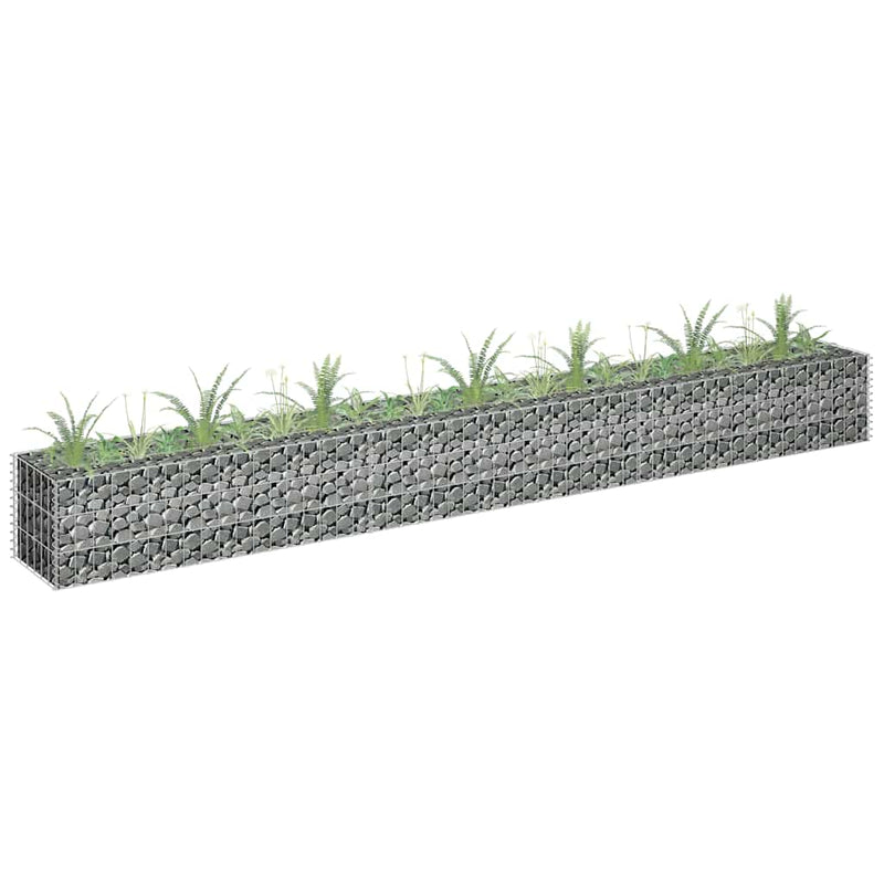 Load image into Gallery viewer, Vidaxl gabion plantenbak verhoogd 270x30x30 cm gegalvaniseerd staal