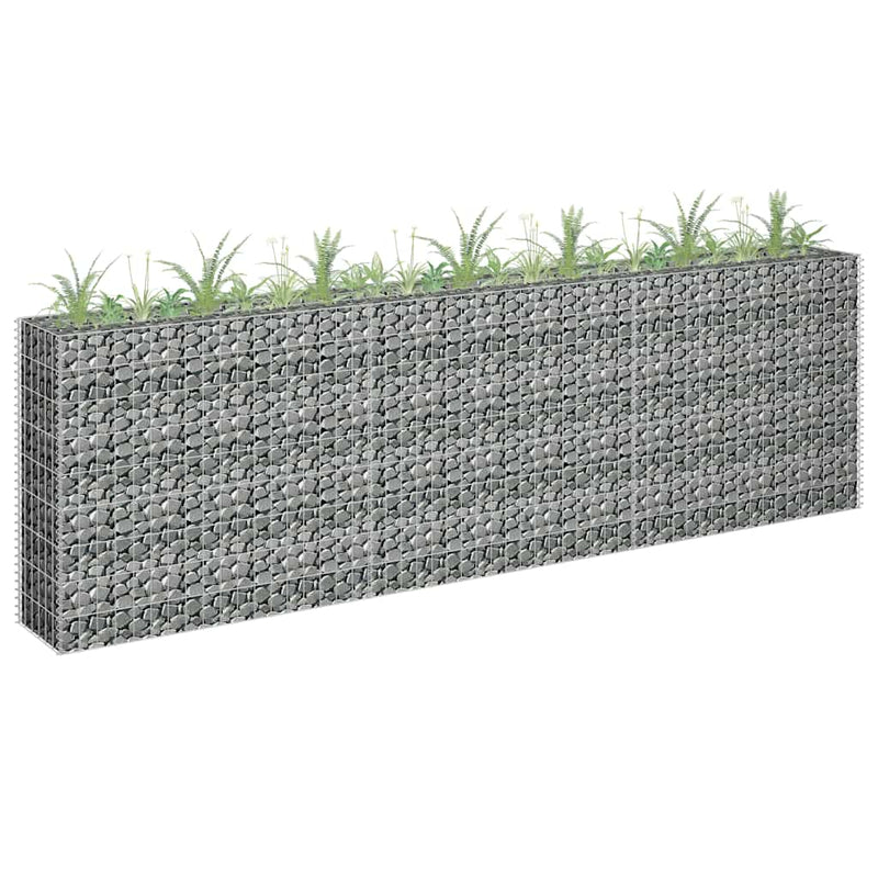 Load image into Gallery viewer, VidaXL Gabion plantenbak verhoogd 270x30x90 cm gegalvaniseerd staal