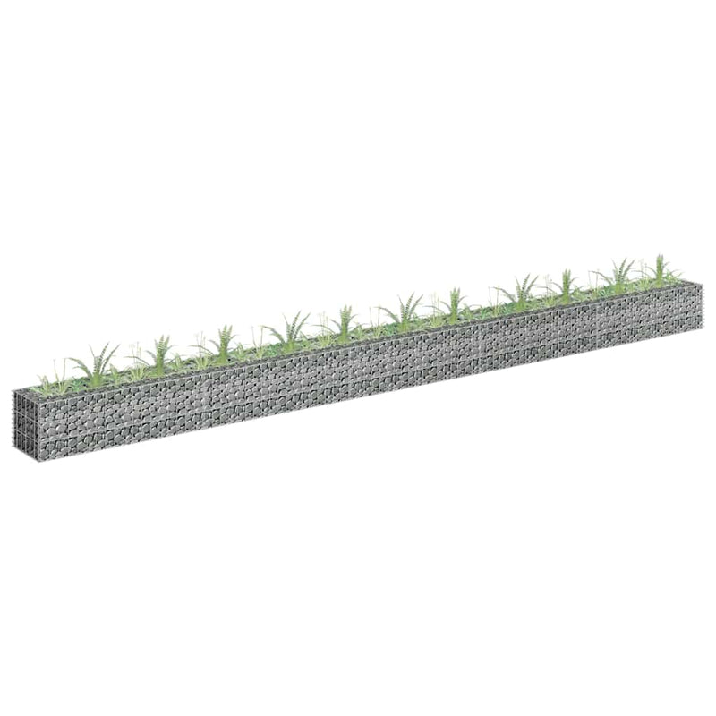 Load image into Gallery viewer, Vidaxl gabion plantenbak verhoogd 450x30x30 cm gegalvaniseerd staal