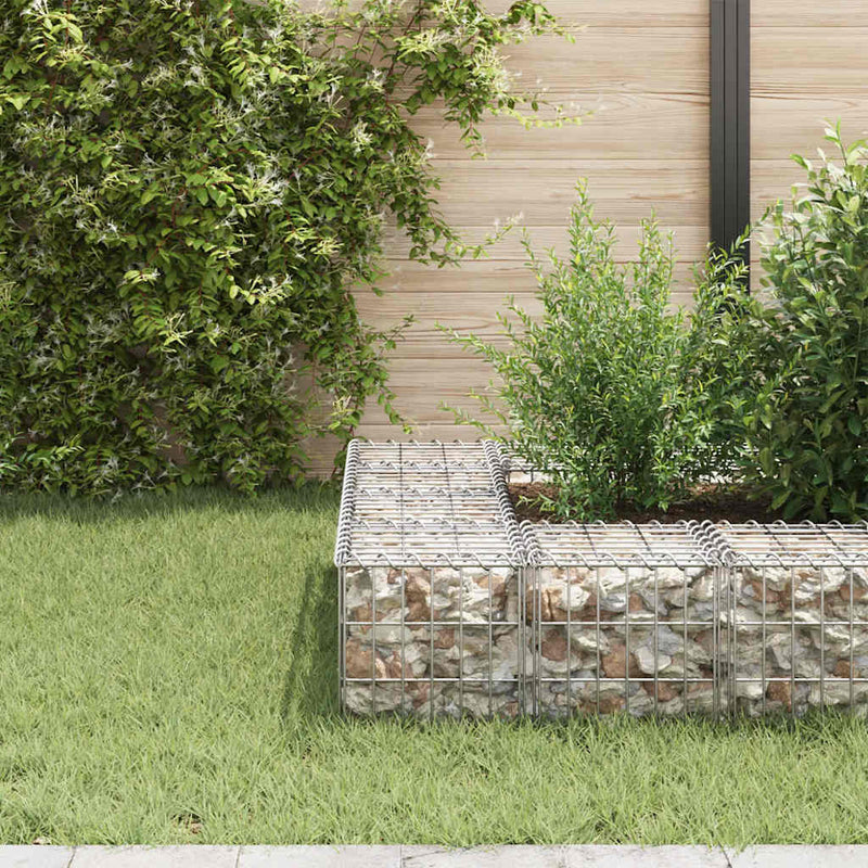 Load image into Gallery viewer, Vidaxl gabion plantenbak verhoogd kubus 30x30x30 cm staaldraad