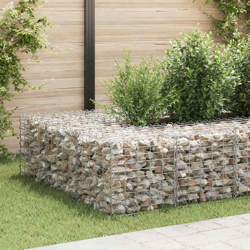 Load image into Gallery viewer, Vidaxl gabion plantenbak verhoogd kubus 50x50x50 cm staaldraad