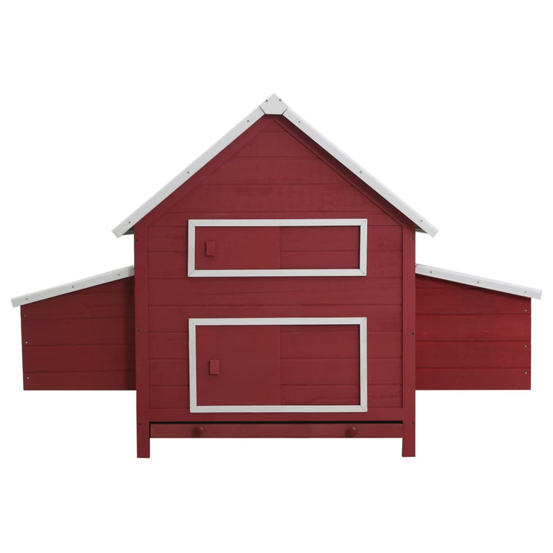 Load image into Gallery viewer, VidaXL Kippenhok 157x97x110 cm hout rood