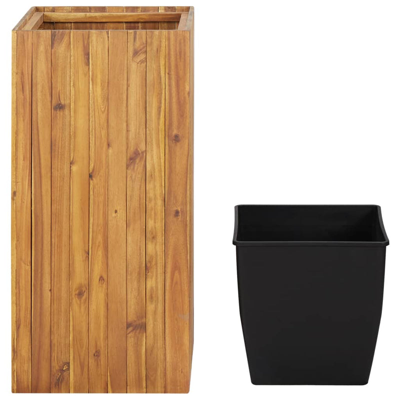 Load image into Gallery viewer, Vidaxl plantenbak verhoogd 43,5x43,5x90 cm massief acaciahout