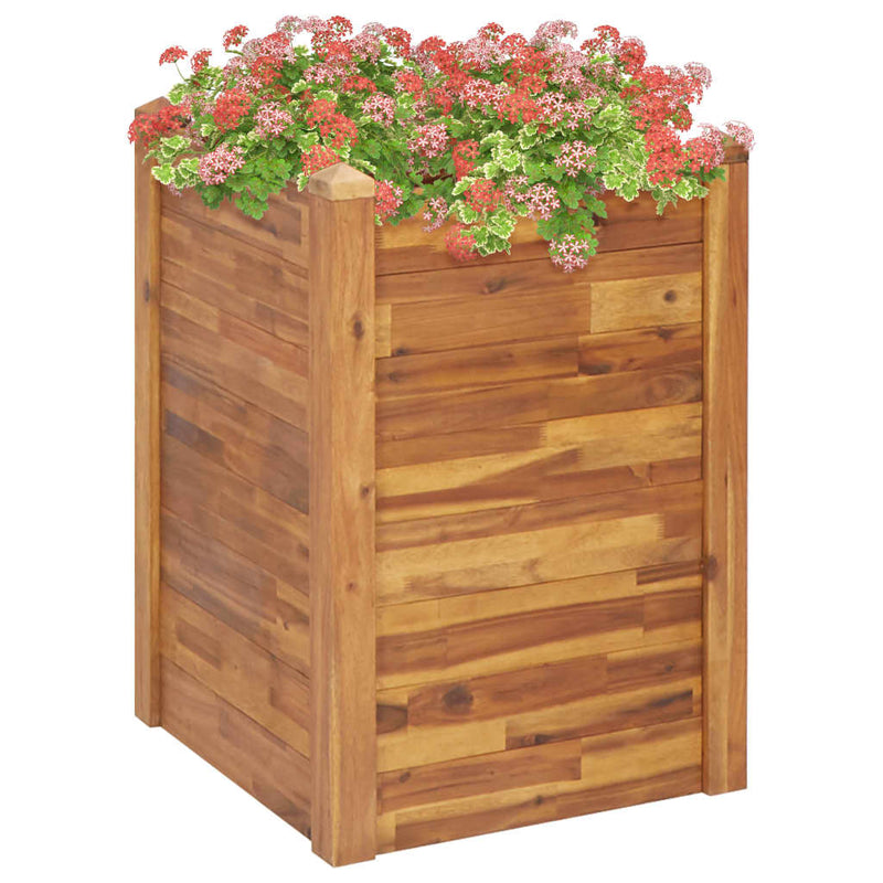 Afbeelding laden in galerijviewer, Vidaxl plantenbak verhoogd 60x60x84 cm massief acaciahout