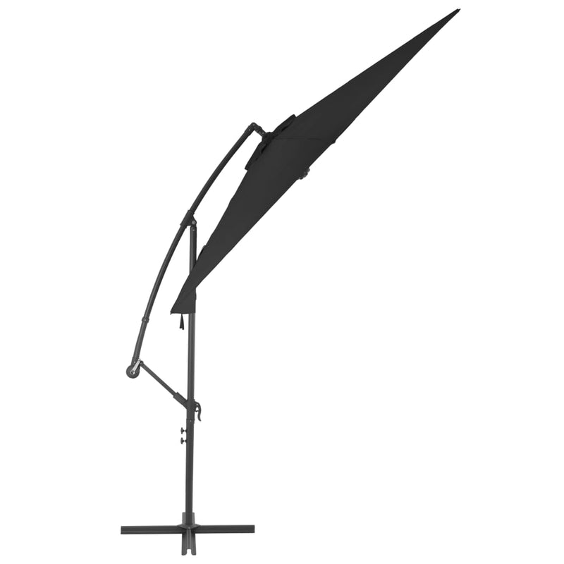 Load image into Gallery viewer, Vidaxl zweefparasol met aluminium paal 300 cm zwart