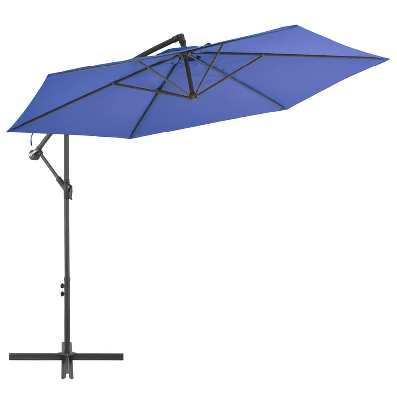 Load image into Gallery viewer, Vidaxl zweefparasol met aluminium paal 300 cm blauw