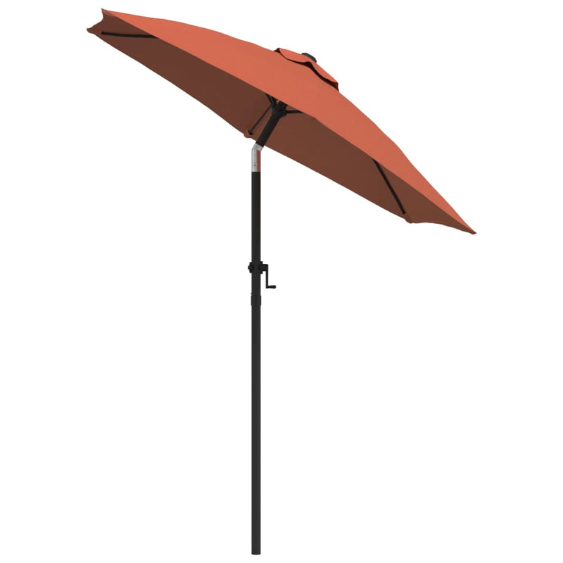 Load image into Gallery viewer, VidaXL Parasol 200x224 cm aluminium terracotta