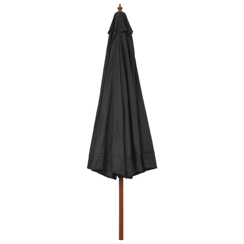 Load image into Gallery viewer, Vidaxl parasol met houten paal 330 cm antraciet