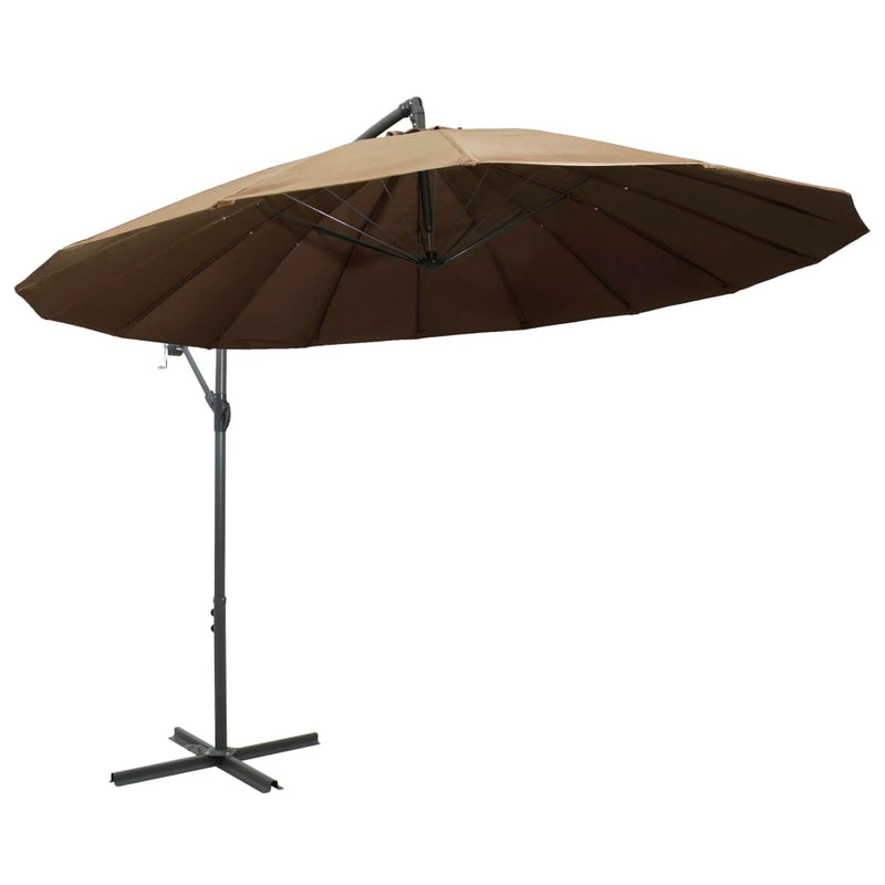 Load image into Gallery viewer, Vidaxl zweefparasol met aluminium paal 3 m taupe