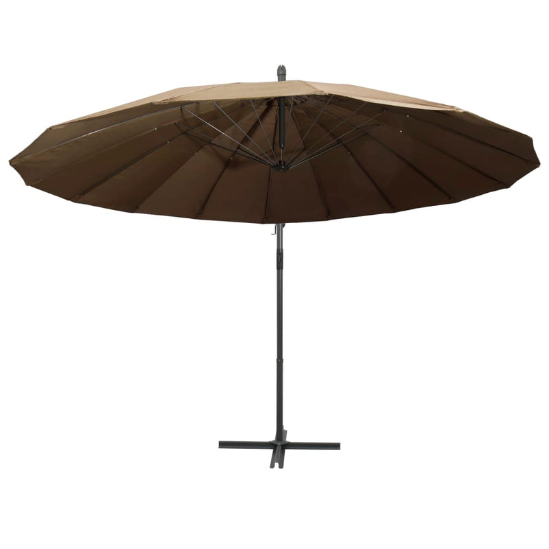 Load image into Gallery viewer, Vidaxl zweefparasol met aluminium paal 3 m taupe