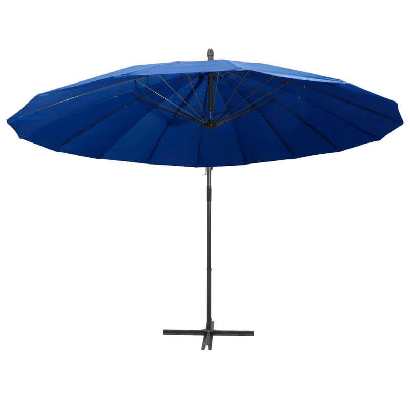 Load image into Gallery viewer, Vidaxl zweefparasol met aluminium paal 3 m blauw