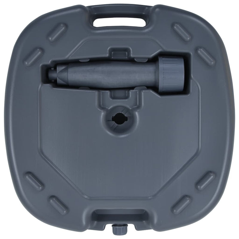 Load image into Gallery viewer, Vidaxl parasolvoet draagbaar gevuld met zand water grijs