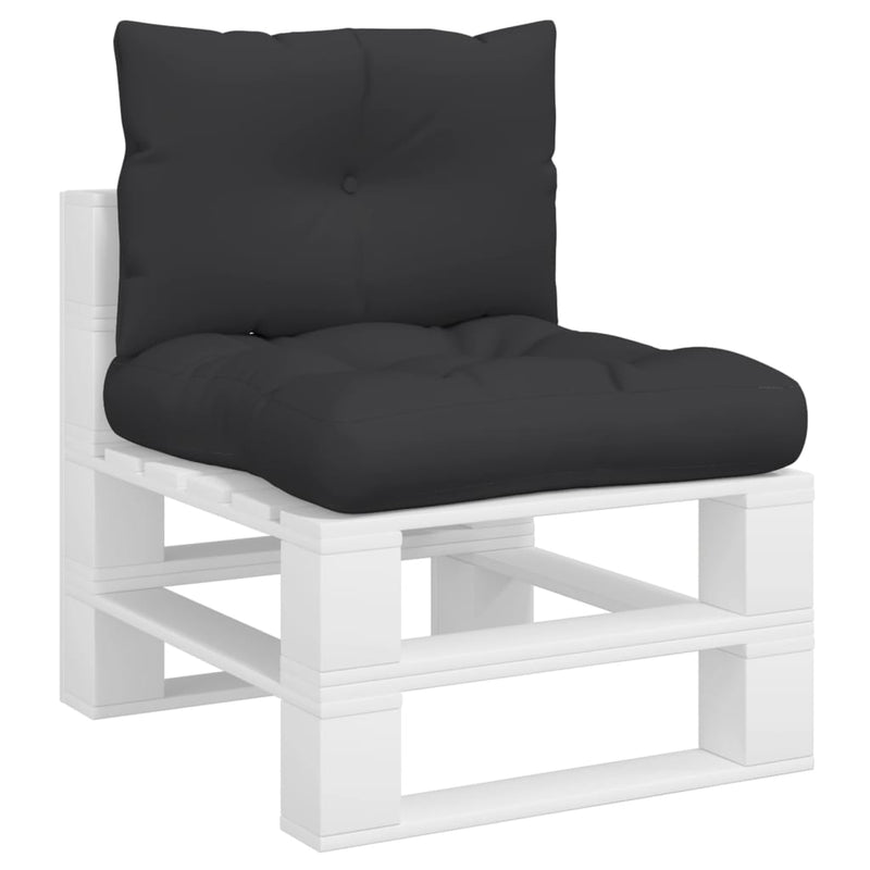Load image into Gallery viewer, VidaXL Palletkussens 2 st stof zwart
