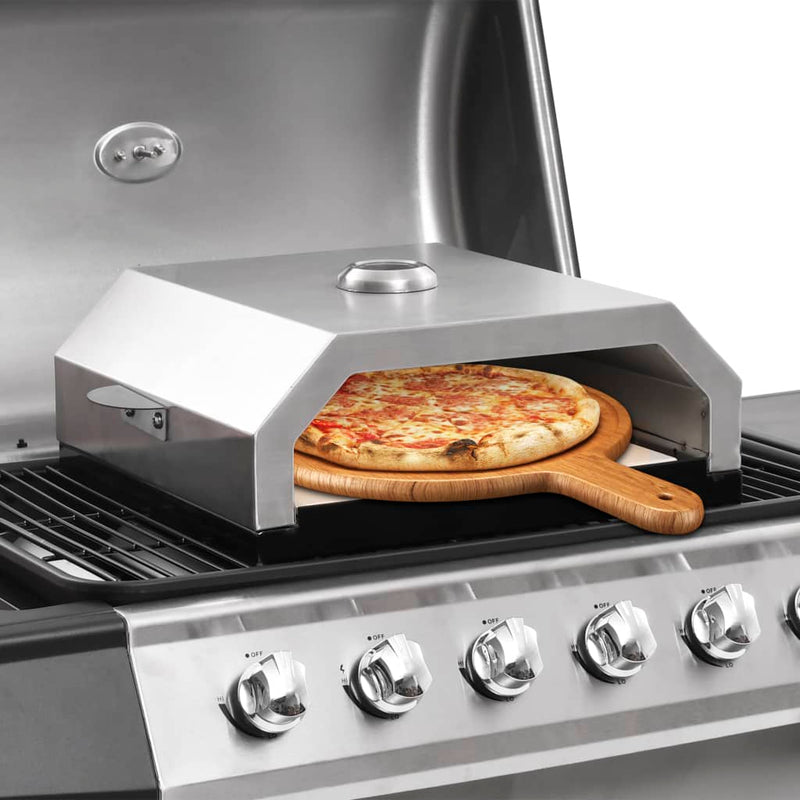 Load image into Gallery viewer, Vidaxl pizzaoven met keramische steen voor gas- houtskoolbarbecue