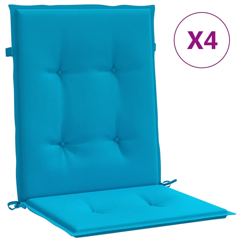 Load image into Gallery viewer, Vidaxl tuinstoelkussens lage rug 4 st 100x50x3 cm oxford stof blauw