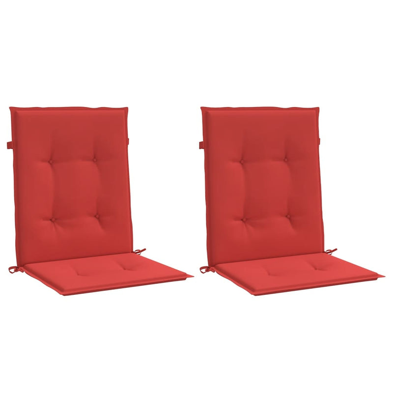 Load image into Gallery viewer, Vidaxl tuinstoelkussens lage rug 2 st 100x50x3 cm oxford stof rood