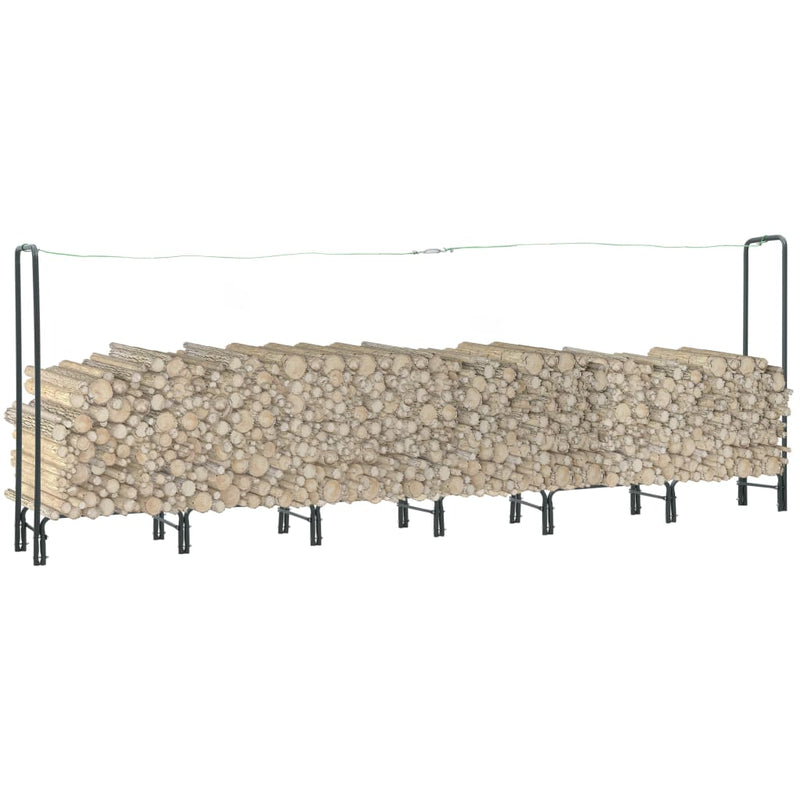 Afbeelding laden in galerijviewer, VidaXL Haardhoutrek 360x35x120 cm staal antraciet