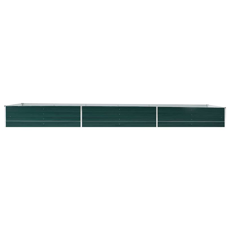 Load image into Gallery viewer, Vidaxl plantenbak verhoogd 480x80x45 cm gegalvaniseerd staal groen