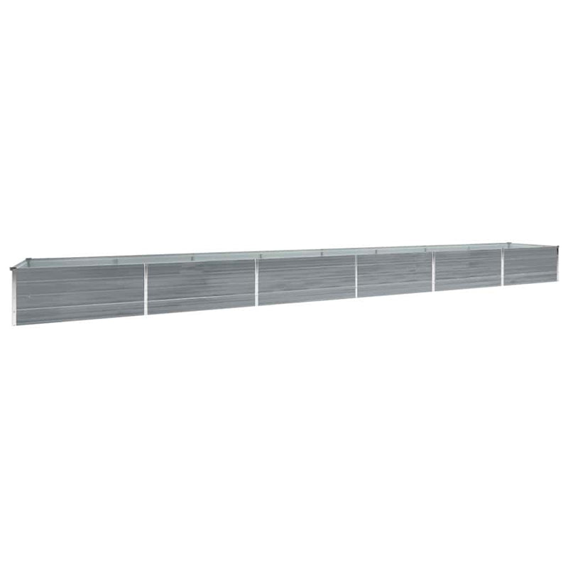 Load image into Gallery viewer, Vidaxl plantenbak verhoogd 600x80x45 cm gegalvaniseerd staal grijs