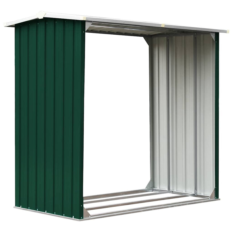 Load image into Gallery viewer, Vidaxl haardhoutschuur 172x91x154 cm gegalvaniseerd staal groen