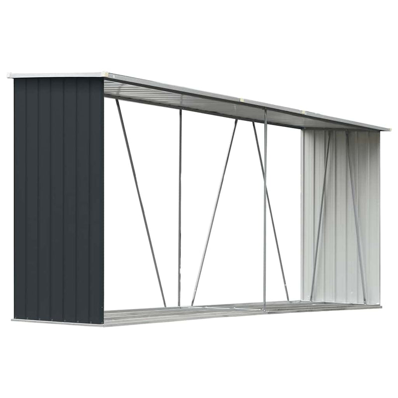 Load image into Gallery viewer, Vidaxl haardhoutschuur 330x84x152 cm gegalvaniseerd staal antraciet