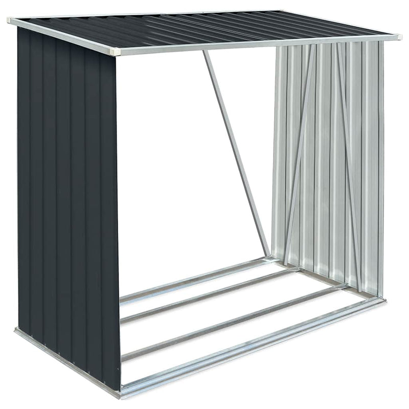 Load image into Gallery viewer, Vidaxl haardhoutschuur 163x83x154 cm gegalvaniseerd staal antraciet