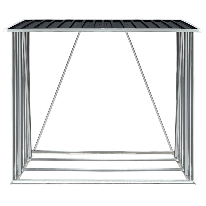 Load image into Gallery viewer, Vidaxl haardhoutschuur 163x83x154 cm gegalvaniseerd staal antraciet