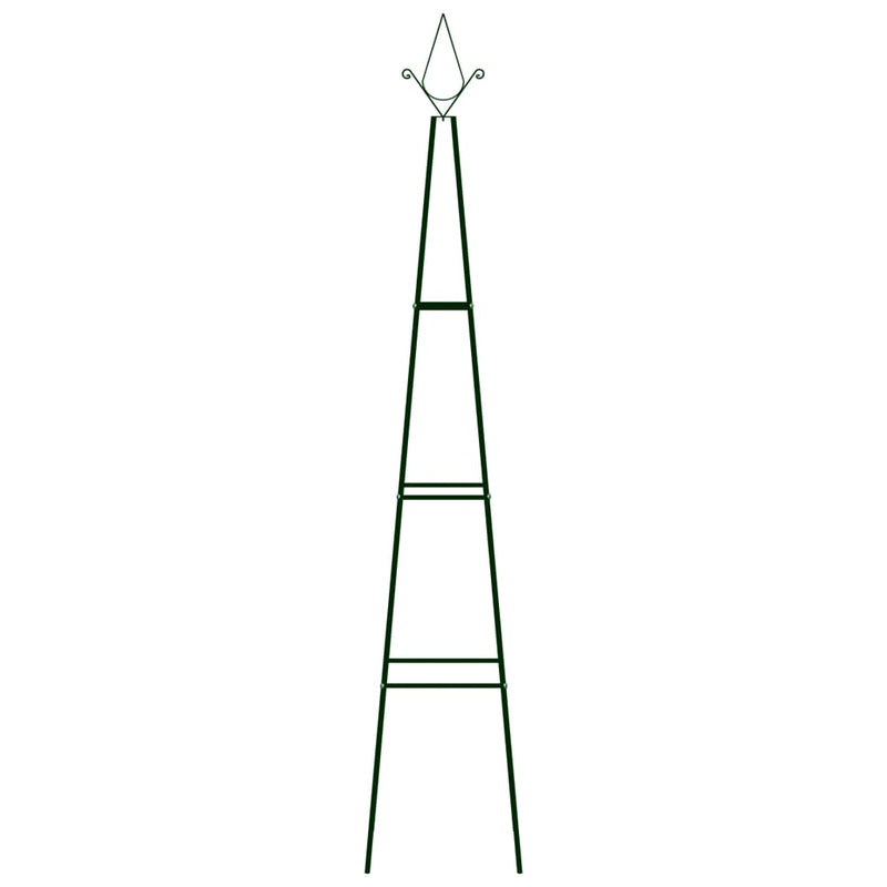 Load image into Gallery viewer, Vidaxl plantenklimrekken 2 st 35x35x195 cm ijzer donkergroen