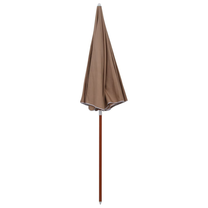 Load image into Gallery viewer, Vidaxl parasol met stalen paal 240 cm taupe