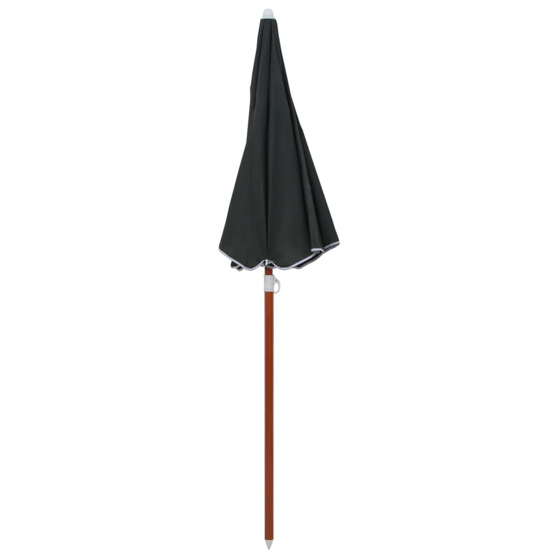 Afbeelding laden in galerijviewer, Vidaxl parasol met stalen paal 180 cm antracietkleurig