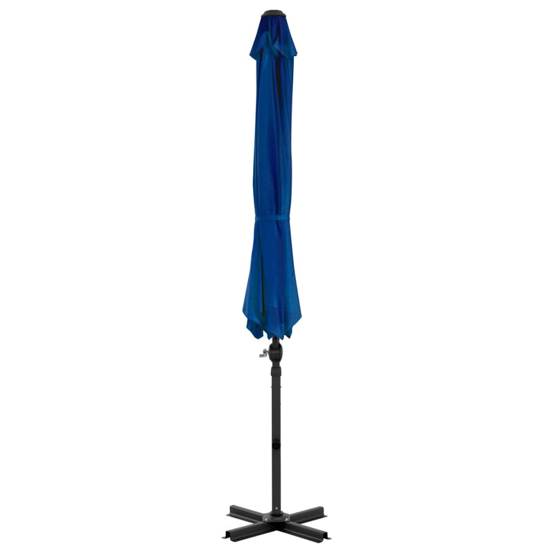 Load image into Gallery viewer, Vidaxl zweefparasol met aluminium paal 300 cm azuurblauw