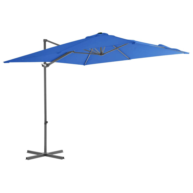 Load image into Gallery viewer, Vidaxl zweefparasol met stalen paal 250x250 cm azuurblauw