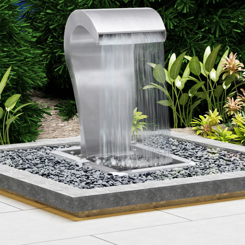 Load image into Gallery viewer, Vidaxl tuinwaterval 52,4x34,2x82 cm roestvrij staal zilverkleurig