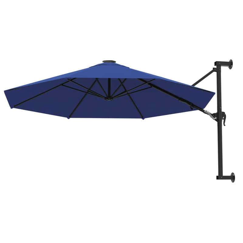 Load image into Gallery viewer, Vidaxl wandparasol met metalen paal 300 cm blauw