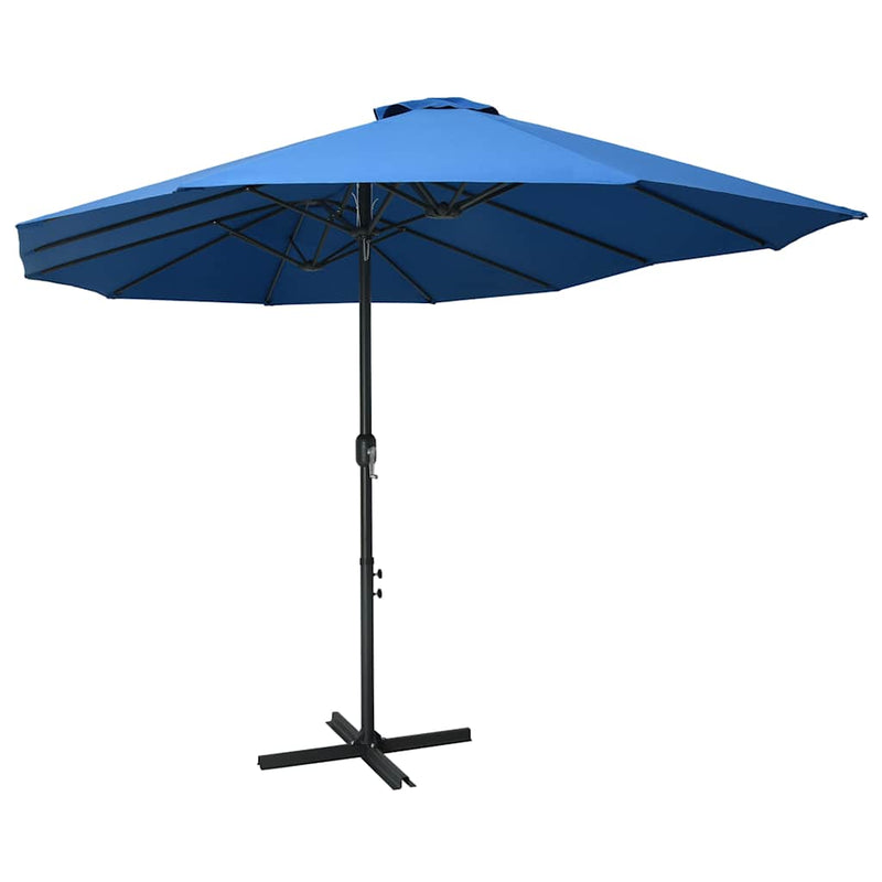 Load image into Gallery viewer, Vidaxl parasol met aluminium paal 460x270 cm blauw