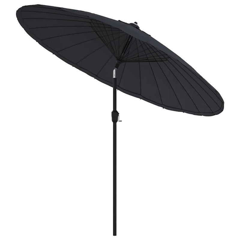 Load image into Gallery viewer, VidaXL Parasol met aluminium paal 270 cm zwart