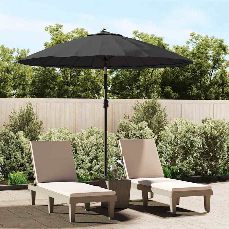 Load image into Gallery viewer, VidaXL Parasol met aluminium paal 270 cm zwart