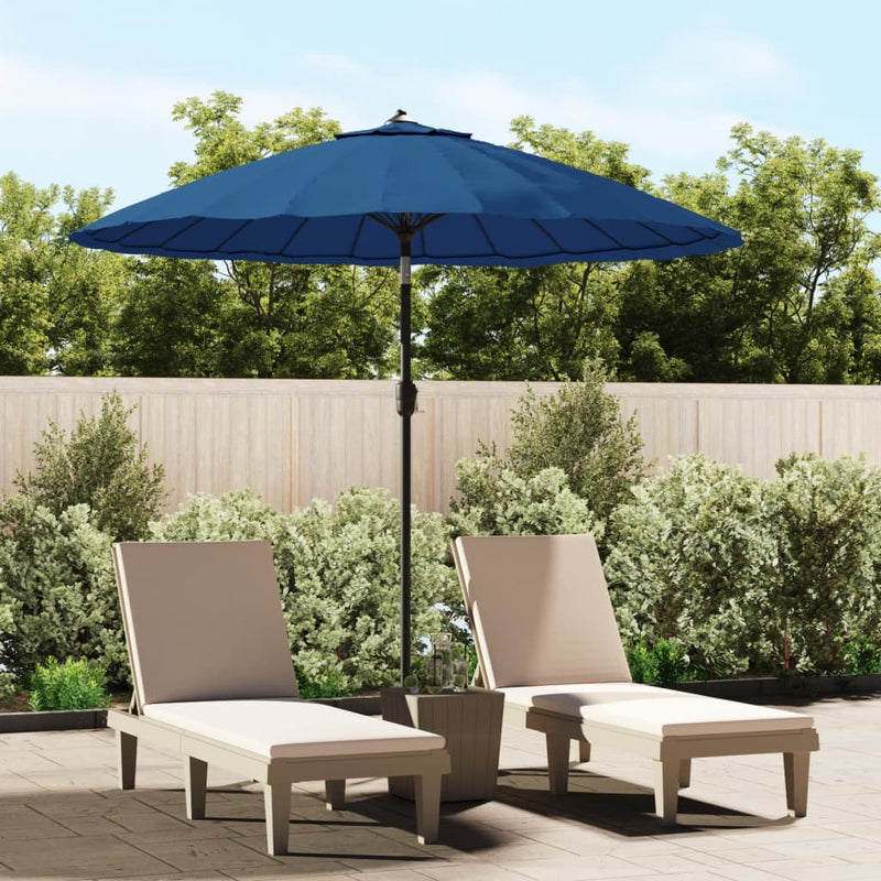 Load image into Gallery viewer, VidaXL Parasol met aluminium paal 270 cm azuurblauw