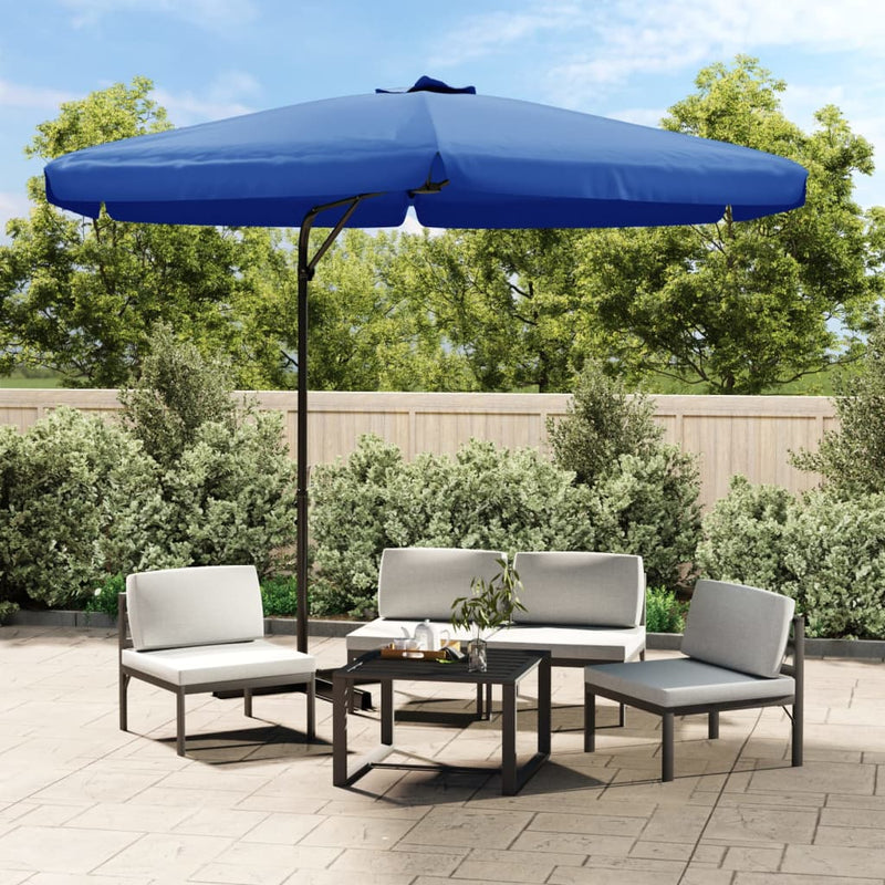 Load image into Gallery viewer, Vidaxl parasol met stalen paal 300 cm azuurblauw
